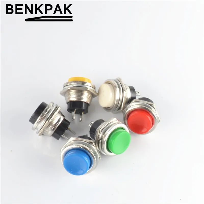 

2pcs Momentary 16mm Push Button Switch DS-212