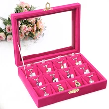 A211-1 collar mostrar caja cosmética de acrílico del organizador del soporte de exhibición de La Joyería y de almacenamiento de Joyas Caja de Almacenamiento