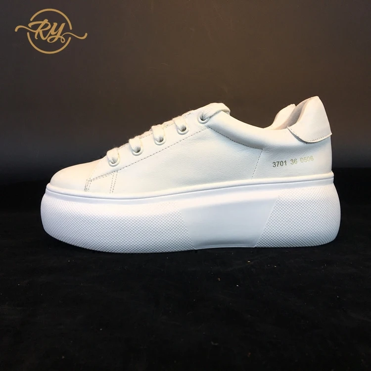 

RY-relaa fashion women's shoes 2019 new increase in small white shoes wild leather casual thick-soled platform sports shoes