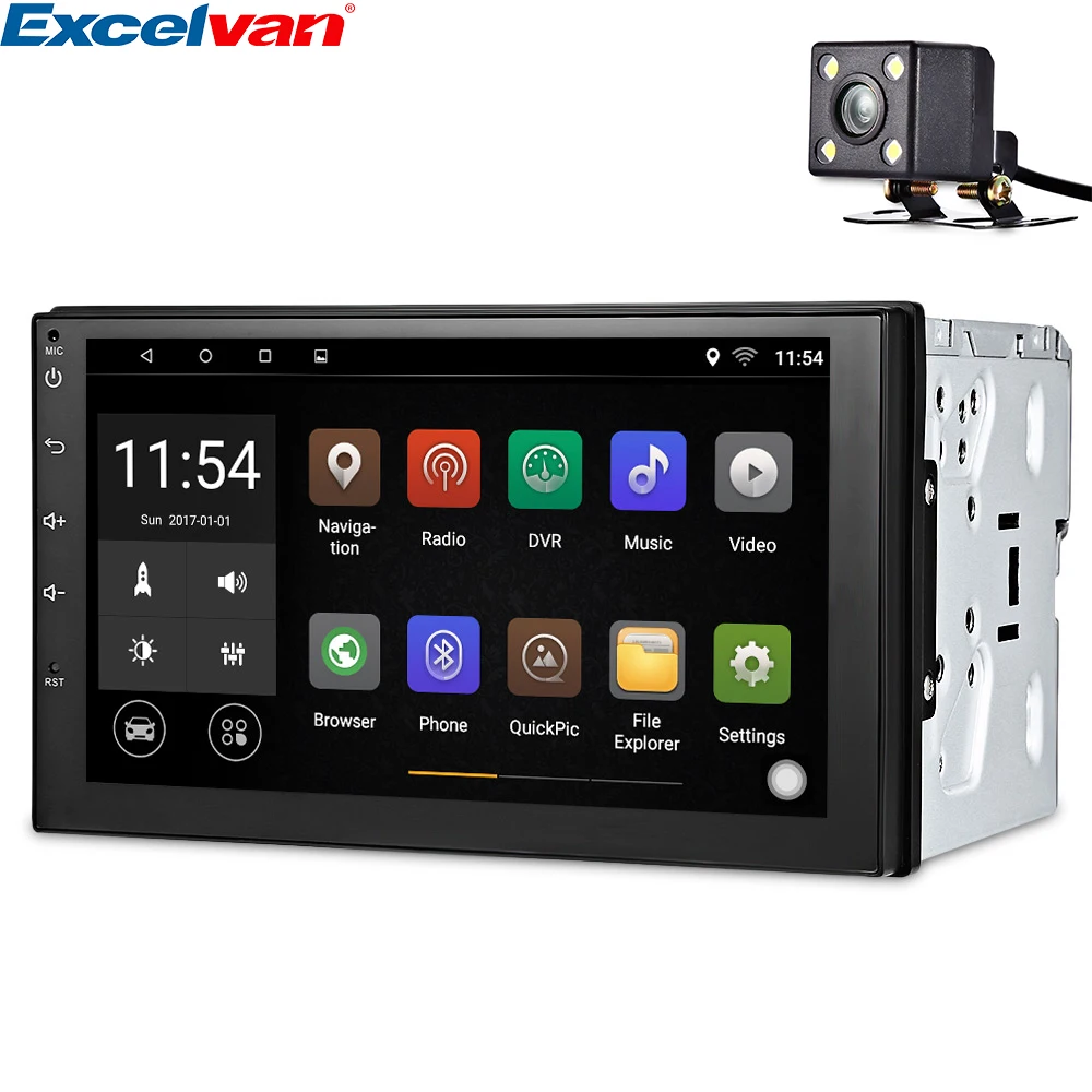 7003 7" Touch Screen Car Multimedia Player Android 6.0 Quad Core