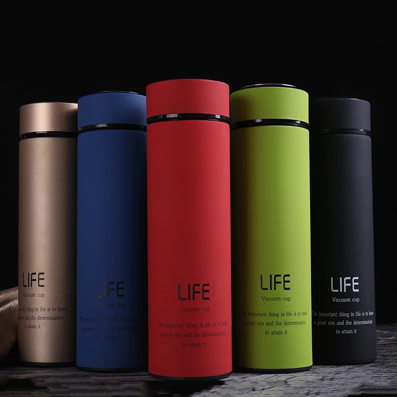 

500ML Thermos Tea Bottle Stainless Steel Vacuum Flask with Tea Strainer thermo Insulated Drinking Cups Thermal Travel Coffee Mug