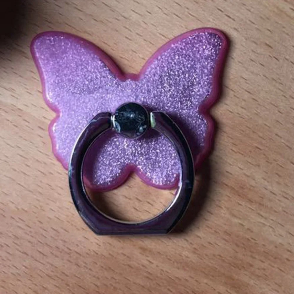 Finger Ring Holder 360 Degree Mobile Phone Smartphone Stand For iPhone X 8 7 6 Glitter Mount For Samsung Cell Round Phone Holder