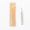 NAVINA 1pcs New Stainless Steel Industrial Anti-static Tweezers watchmaker Repair Tools  Eyebrow Tweezer Eyelash tweezer 4