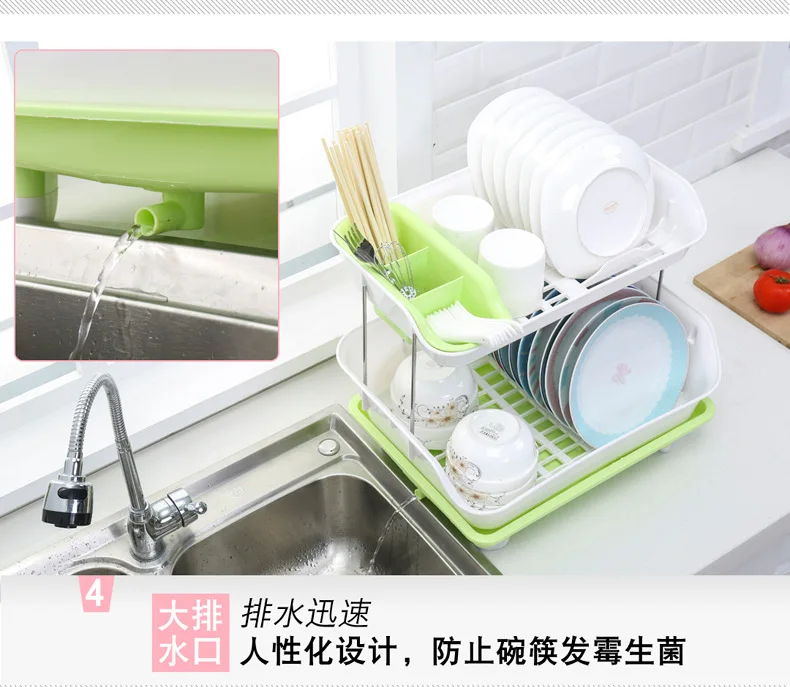 2-tier classy plastic dish rack best price online 