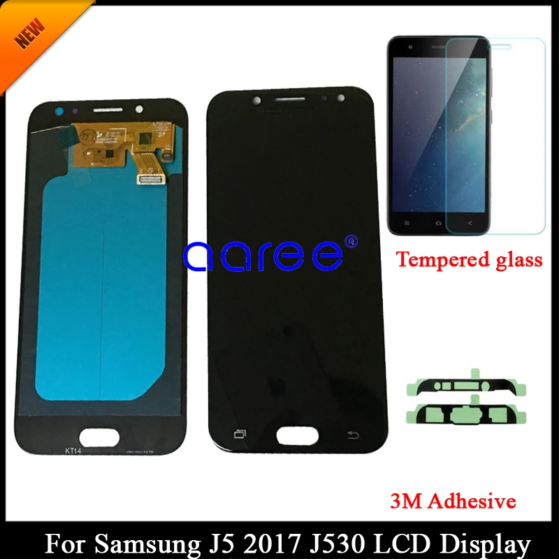 Протестированный Регулируемый AMOLED для SAMSUNG J5 2017 J530 LCD Pro дисплей Samsung ЖК экран
