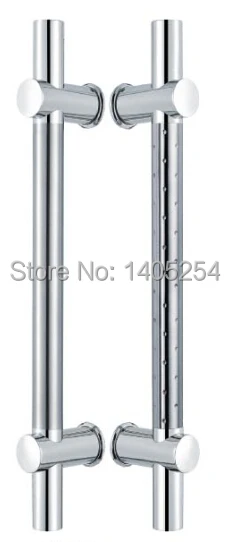 

DHL free shipping Stainless steel glass door pull handle adjustable 600mm