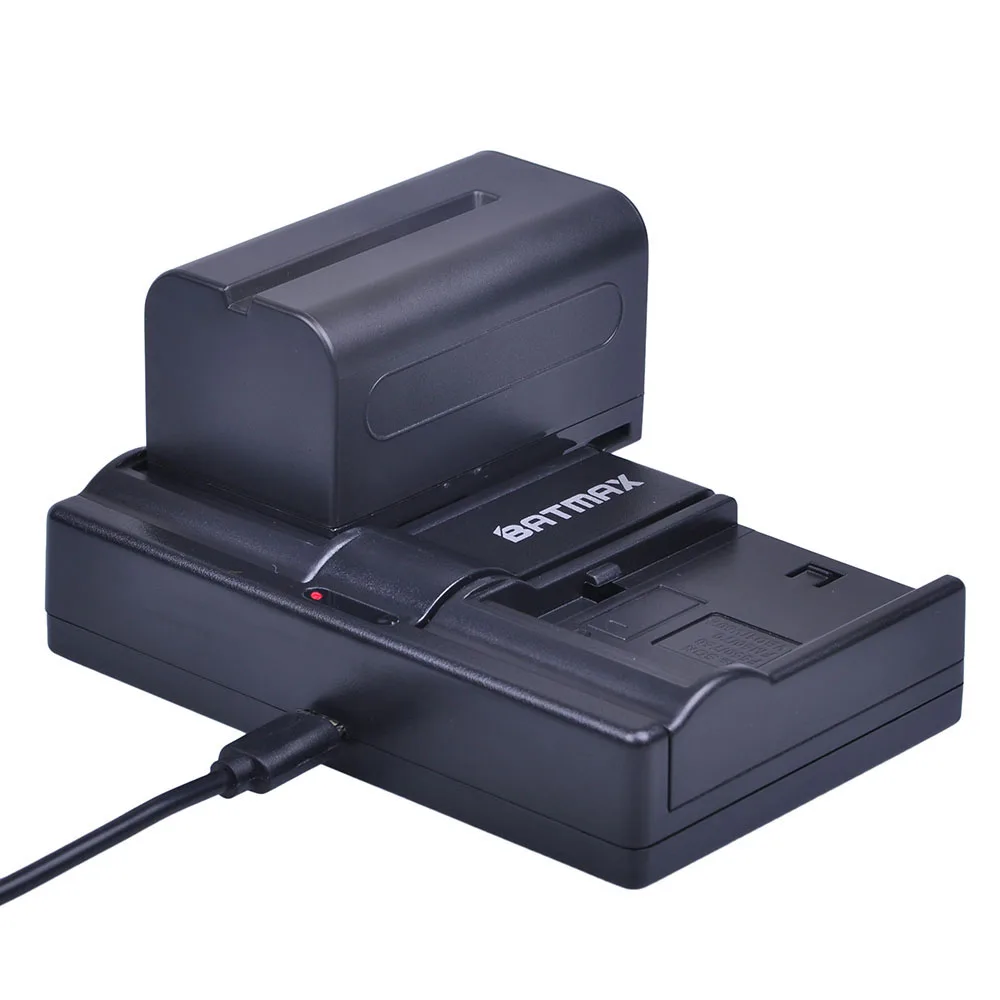 Billig Batmax 4 Stücke 7,2 V 5200 mAh NP F770 NP F750 NP F770 NP F750 NPF770 750 Batterien + Dual USB Ladegerät für Sony CCD RV100 DCR TRU47E