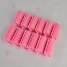 12 шт. светильник розовый для укладки волос Губка-бигуди профессиональные мягкие губчатые валики бигуди парикмахерские инструменты