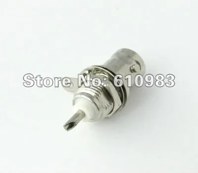 

Free shipping (5pieces/lot) BNC female Jack with nut bulkhead handle solder connector with goldplated pin