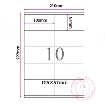 

DHL Kraft Paper Self-adhesive Stickers Matte White Library Goods Printing Label For DIY Gifts Package Sealing Fit Laser Inkjet