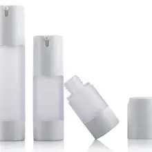 1 шт 15 мл/30 мл/50 мл Вакуумный многоразовый Лосьон бутылка, 15 мл матовый AS+ PP пластиковый безвоздушный насос бутылка