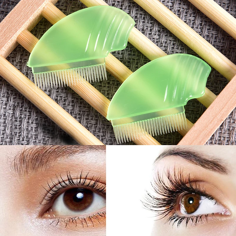 

1Pc Lift Curl Plastic Brush Women Eyelash Comb Lash Separator Beauty Eyelash Tools 4.5 x 3.2 cm