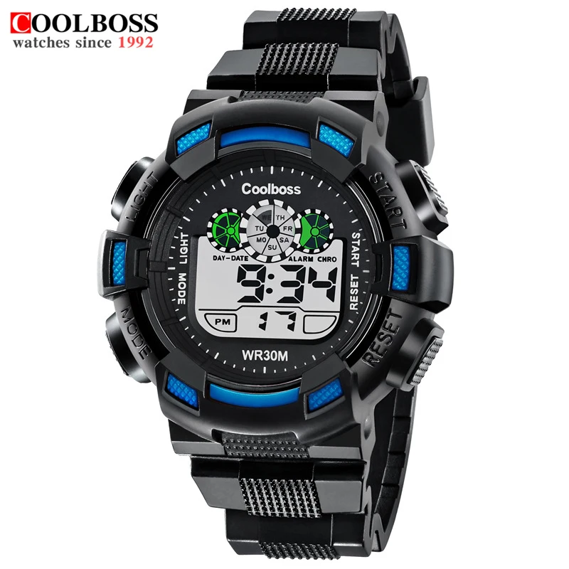 Спортивный бренд часы Для мужчин цифровой ударопрочный сигнализация Наручные часы Открытый военный светодиодный Повседневное часы Relógio Masculino