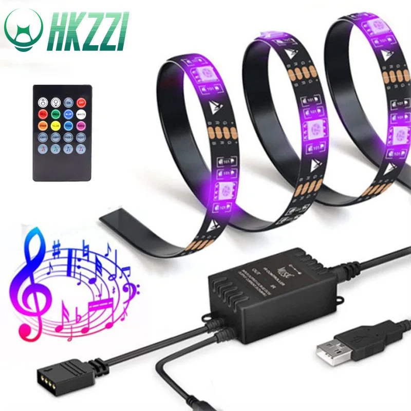 

HKZZI LED Light Music Inductive Flexible LED Light Bar 1M-2M-3M Cabinet Wardrobe Decoration Waterproof LED Night Lllumination