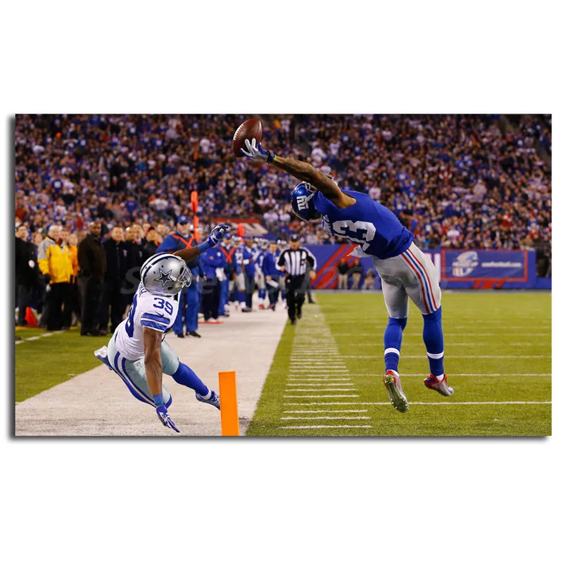 odell beckham jr one handed catch hd wallpaper canvas painting print