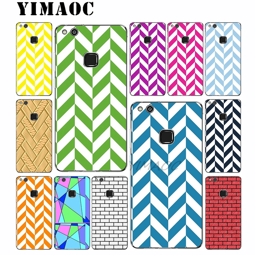 YIMAOC красный офсетный шеврон мягкий чехол для huawei mate 30 20 P30 P20 P10 P9 P8 2015 2016 2017 P Smart Lite