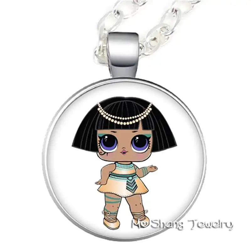 Yanhong ювелирные изделия куклы стекло кулон цепочки и ожерелья дисплей ручной ребенок сюрприз Действие Детская день рождения подарок