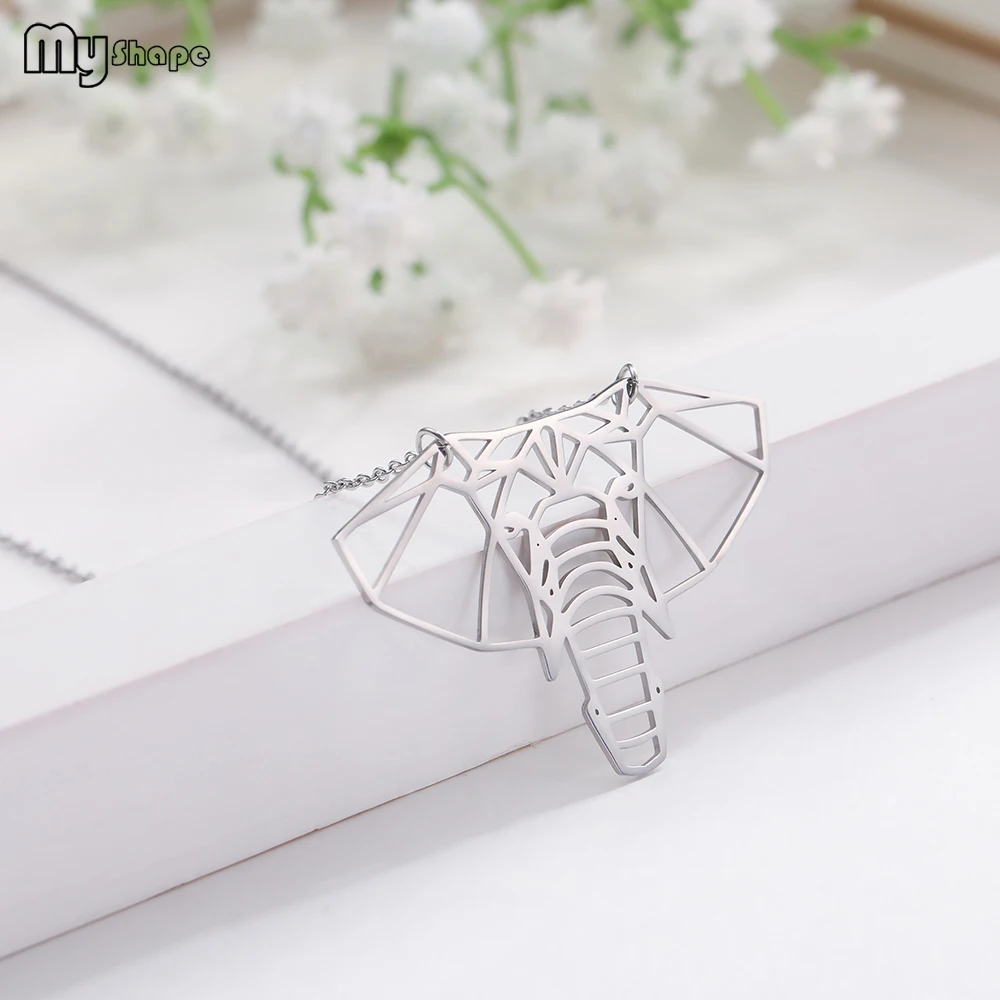 

My Shape 2019 Elephant Head Unicorn Multiple Animal Geometric Pendant Jewelry for Women Accessories Girlfriend Gift