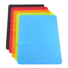 Silicone Mat Baking Liner Sheet Rolling Dough Pastry Cakes Bakeware Kid Table Liners Mats Heat Insulation Pad Pasta Cooking Tool
