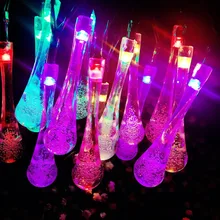 Светодиодный светильник на солнечных батареях в форме капли, водонепроницаемый, для отдыха, романтическая, свадебная, элегантная, для девочек, распродажа