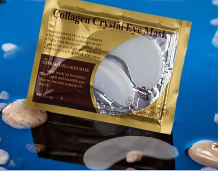 Máscara de Olho Clareamento da Pele pó de Colágeno Pares Transparente Cristal Anti-envelhecimento Colágeno Olheiras Olho Máscara Hidratante Cuidados 100 12 Beleza e saúde