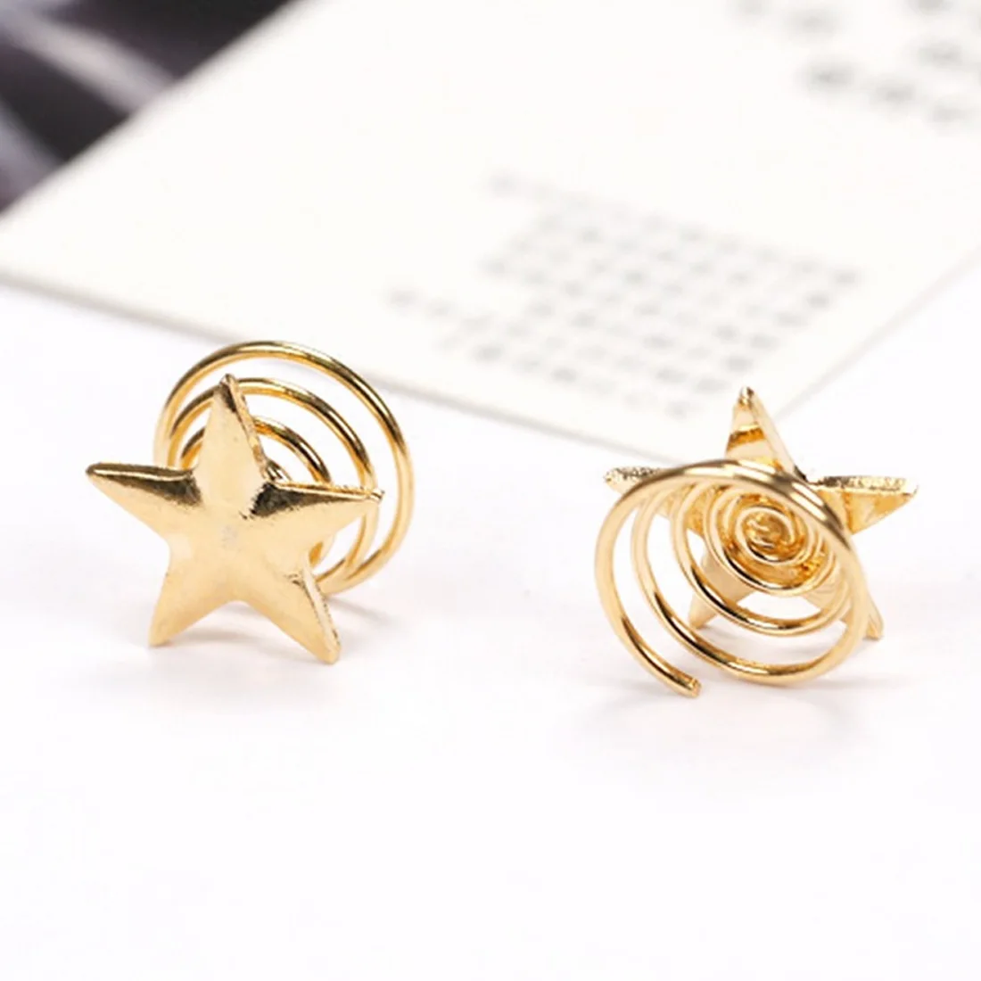

Women Headwear Girls Hair Accessories Star Clips Spiral Hair Claw Stick Jewelry
