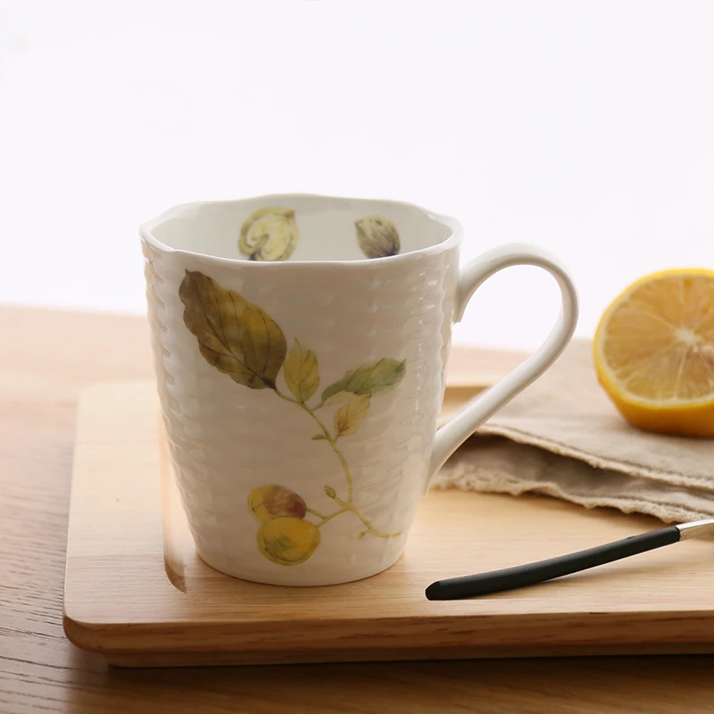 Япония Zakka Стиль керамические кофейные чайные кружки с рукояткой костяного фарфора креативная чашка для воды для завтрака кружка для молока 5 вариантов высокое качество