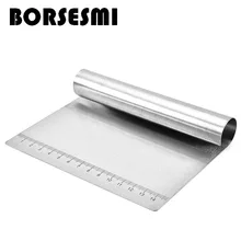 Горячая Распродажа, резак для теста из нержавеющей стали, скребок для теста для пиццы, скребок для муки, кухонные гаджеты, лопатки для выпечки