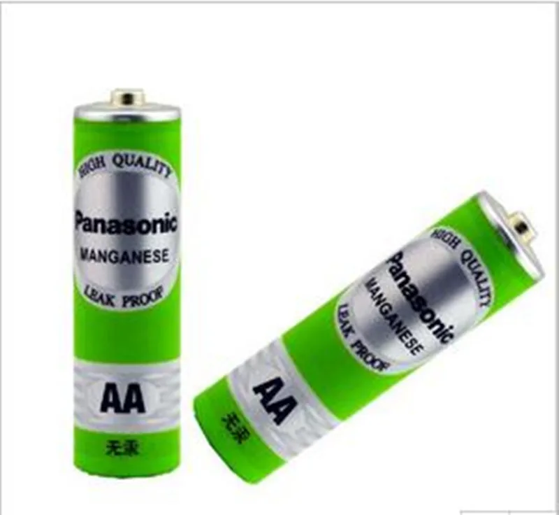 2 шт. аккумулятор Panasonic green AA carbon для детских игрушек калькулятор|Цифровые