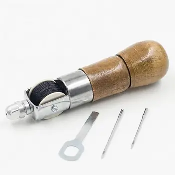 

Professional Stitcher Sewing Hand Stitcher Repair Tool Kit Leather Stitching Belt Strips Shoemaker Tools