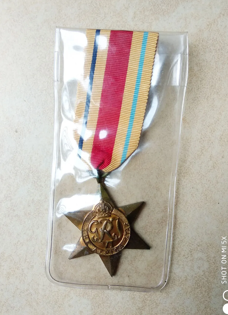 

110mm*38mm The star of Africa Medal UK Original Real Collection