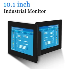 10.1 inch Clip-on Computer LED Monitor Industrial Monitor Portable Display with HDMI DVI VGA AV Output