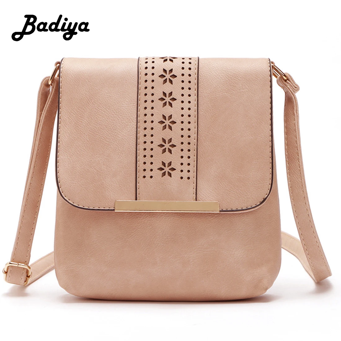 

Simple Hollow Out Flap Shoulder Bag for Women New Fashion Ladies Small Cute Pink Messenger Bag Female Bolsa