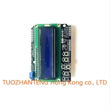 1pcs LCD Keypad Shield LCD1602 LCD 1602 Module Display For Arduino ATMEGA328 ATMEGA2560 raspberry pi UNO blue screen