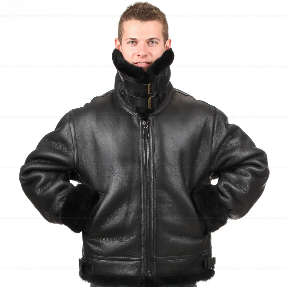 Online Buy Wholesale b3 sheepskin jacket from China b3 sheepskin