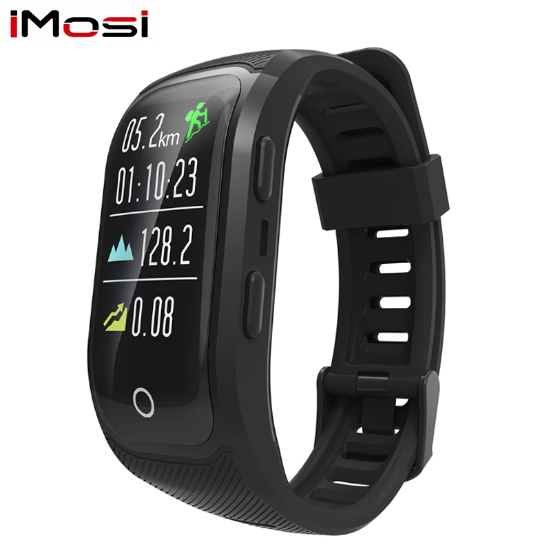 Pаспродажа Imosi S908S цветной экран фитнес трекер умный Браслет IP68 Водонепроницаемый font b gps b font монитор сердечного ритма спортивный браслет