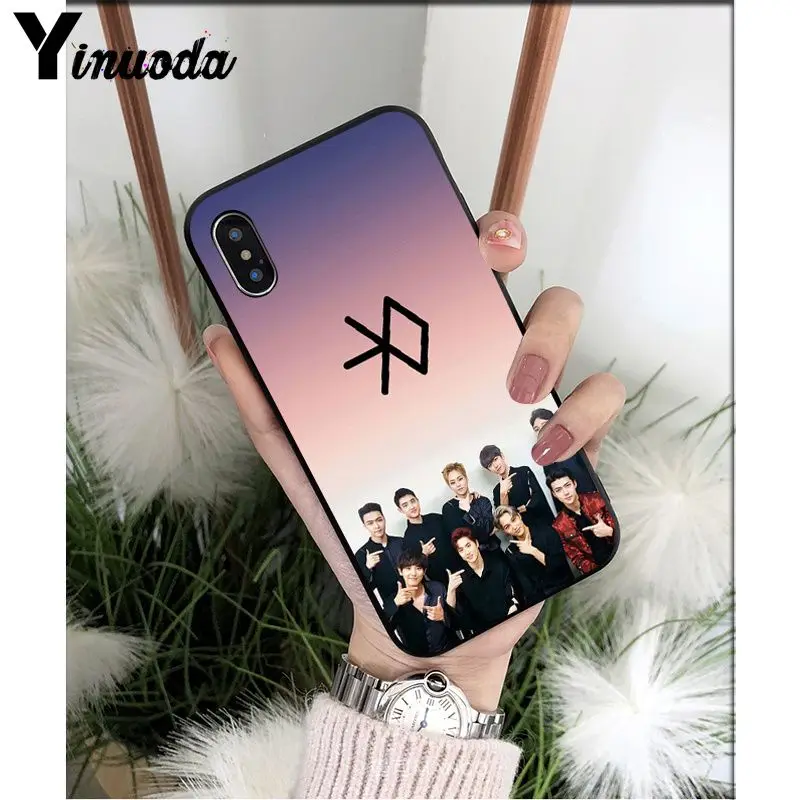 Yinuoda Kpop exo DIY красивые аксессуары для телефонов, чехол для Apple iPhone 8 7 6 6S Plus X XS MAX 5 5S SE XR Чехол для мобильного телефона s