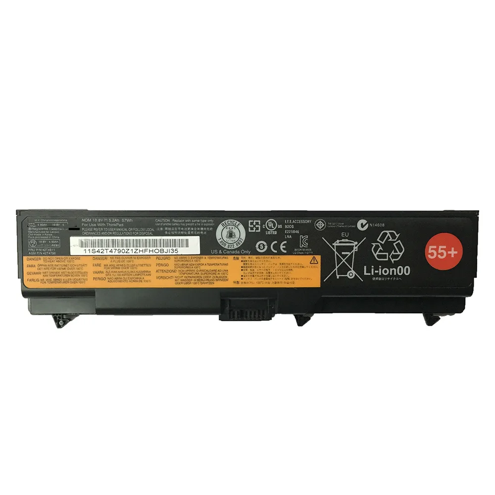 Оригинальный аккумулятор 10 8 В 57Wh 42T4911/W520 для ноутбука Lenovo ThinkPad L410 L412 42T4912 L421 L512 W510