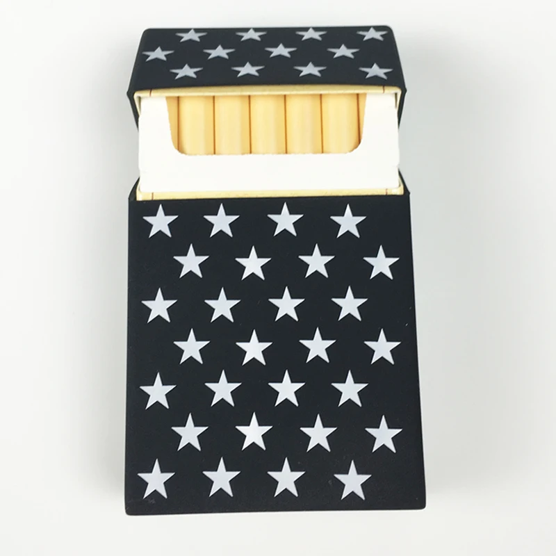 

Wholesale Star Cigarette Case Cover Man/Lady Cigarette Case Smoking Accessories Silicone Cigarette Box Cigarette Case Decoration