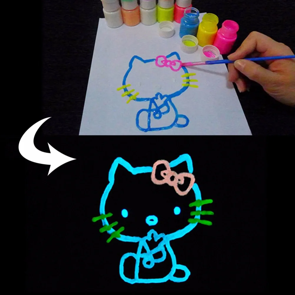 

10g Radiationless Fluorescent Powder Bright Glow in Dark Luminous Pigment