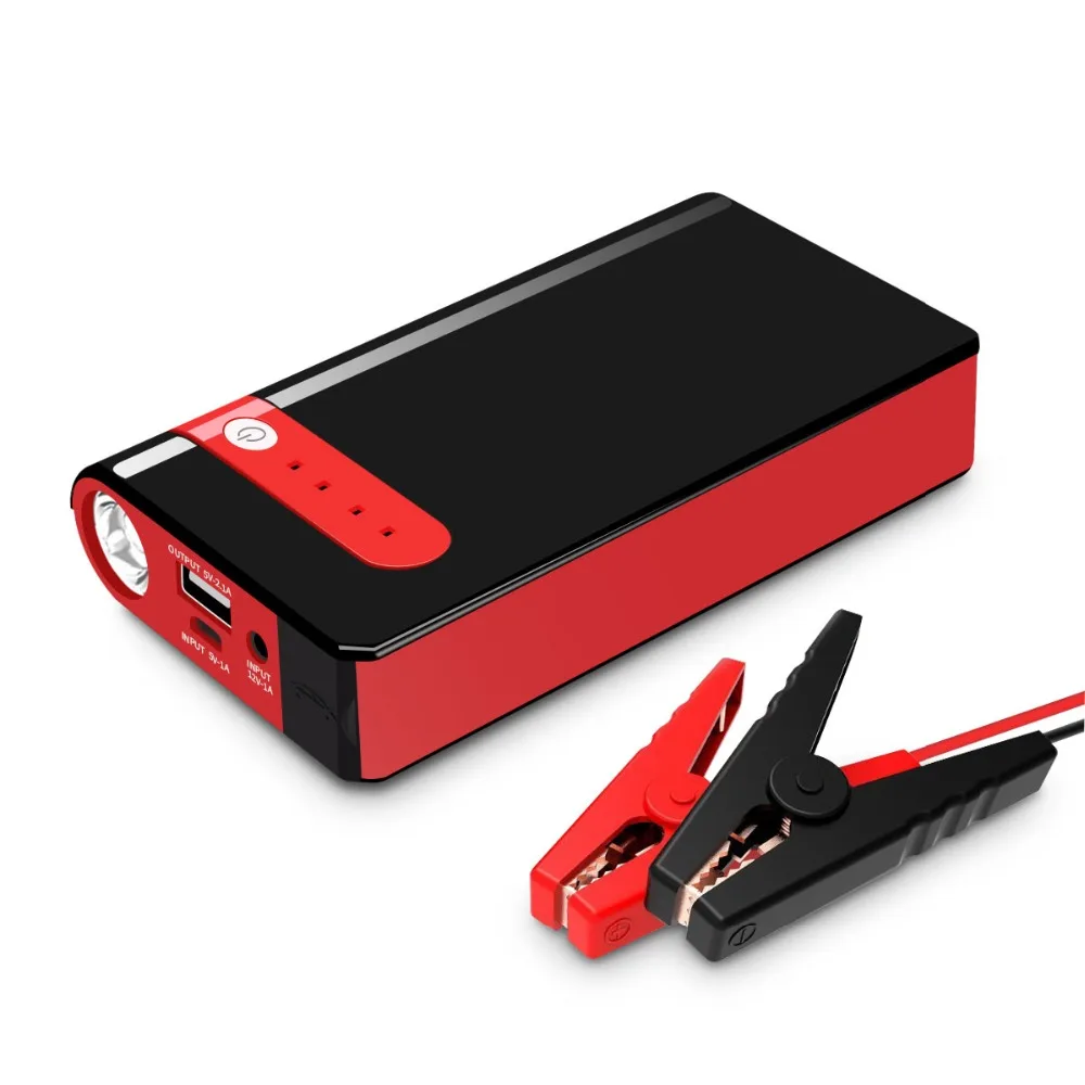 Jump Starter 12V 14000mAh Car Rover Battery Booster Pack Battery Charger With Ordinary Clamps And Four in One USB Cable