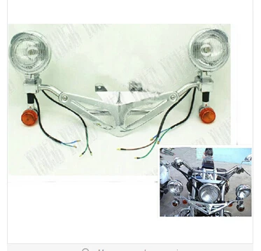 Вождения Включите свет бар туман пятно света для Honda Shadow Spirit Aero ACE Стид VLX 400 600 DLX Magna VF 250 VTX1300 VTX1800 L-64