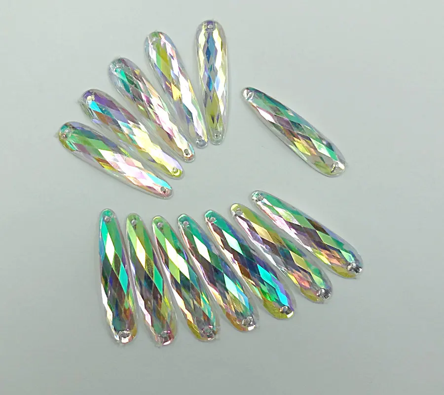 9X36mm 20PCS High Quality Crystal AB Sew On Loose Rhinestone Beads
