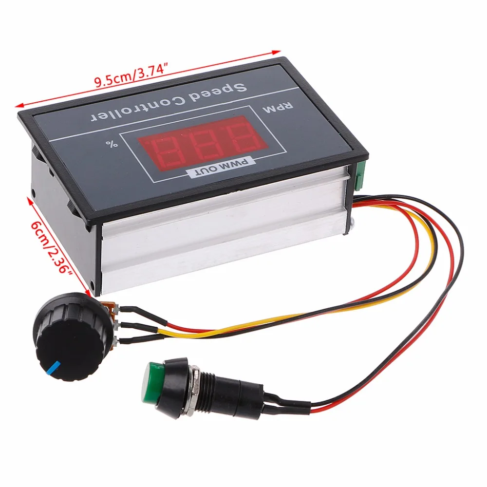 ШИМ контроллер скорости двигателя постоянного тока 0-100 цифровой ...