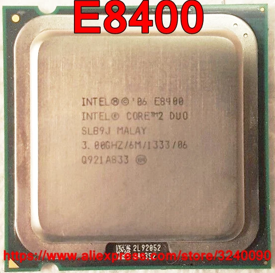 Быстрая процессор Intel Core 2 Duo E8400 процессор 3,0 ГГц 6 м 1333 двухъядерный разъем 775 Распродажа E8500 E8600