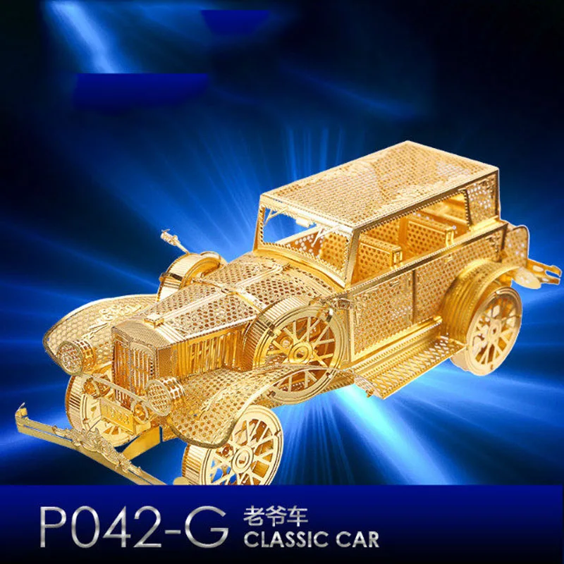 

3D Metal Puzzle of Ford Tin Lizzy 3D DIY Nano Laser Cut Vintage Car Assembled Model Kits for Model Kits Big Kids DIY Gifts & Toy
