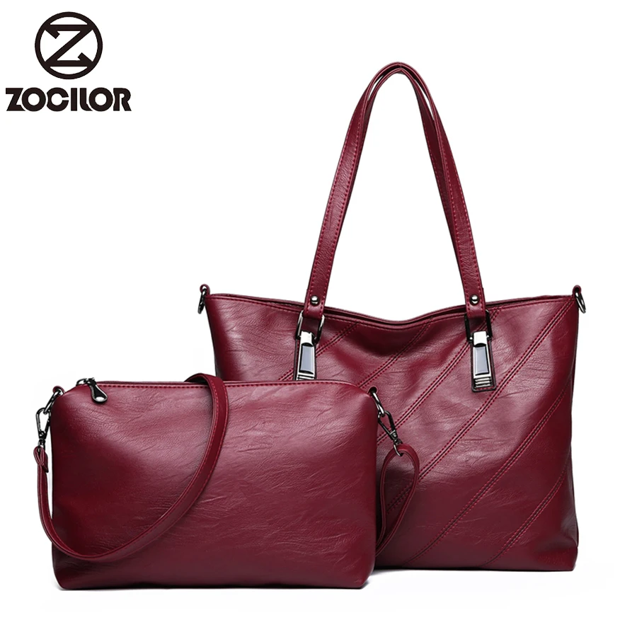 الأزياء مجموعتين حقائب النساء حقائب مصمم بو حقائب يد جلدية حقائب للنساء 2018 كبيرة اليد حقيبة أعلى-حقائب بيد