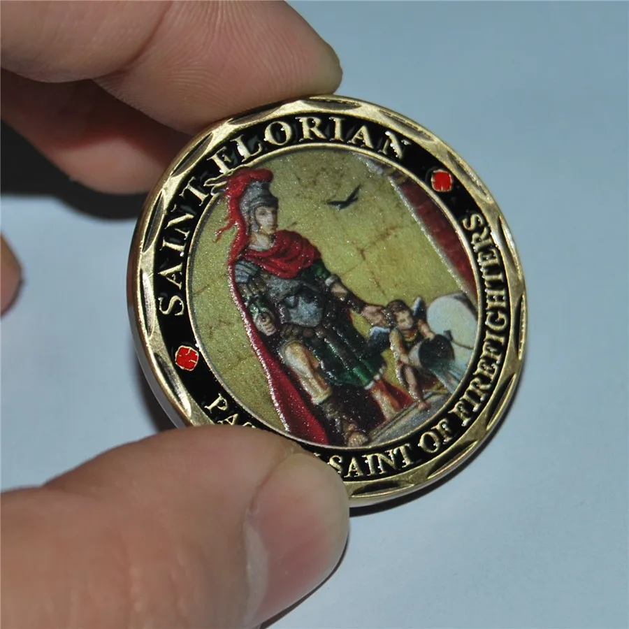 Пожарный вызов монета Святой Флориан патрон пожарных католик
