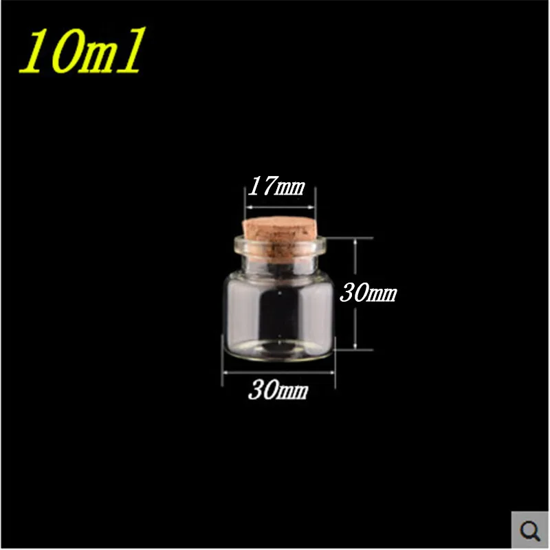 10 мл 15 мл 20 мл 25 мл 30 мл 40 мл стеклянные бутылки с пробкой пустые бутылки банки контейнеры флаконы ремесленные бутылки банки 50 шт - Цвет: 10ml