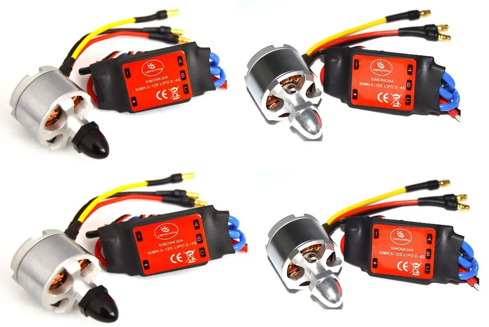 4 шт./лот LHI RV2306 2306 2400KV/2650KV CW CCW бесщеточный двигатель для радиоуправляемого квадрокоптера запасные части гоночный Дрон